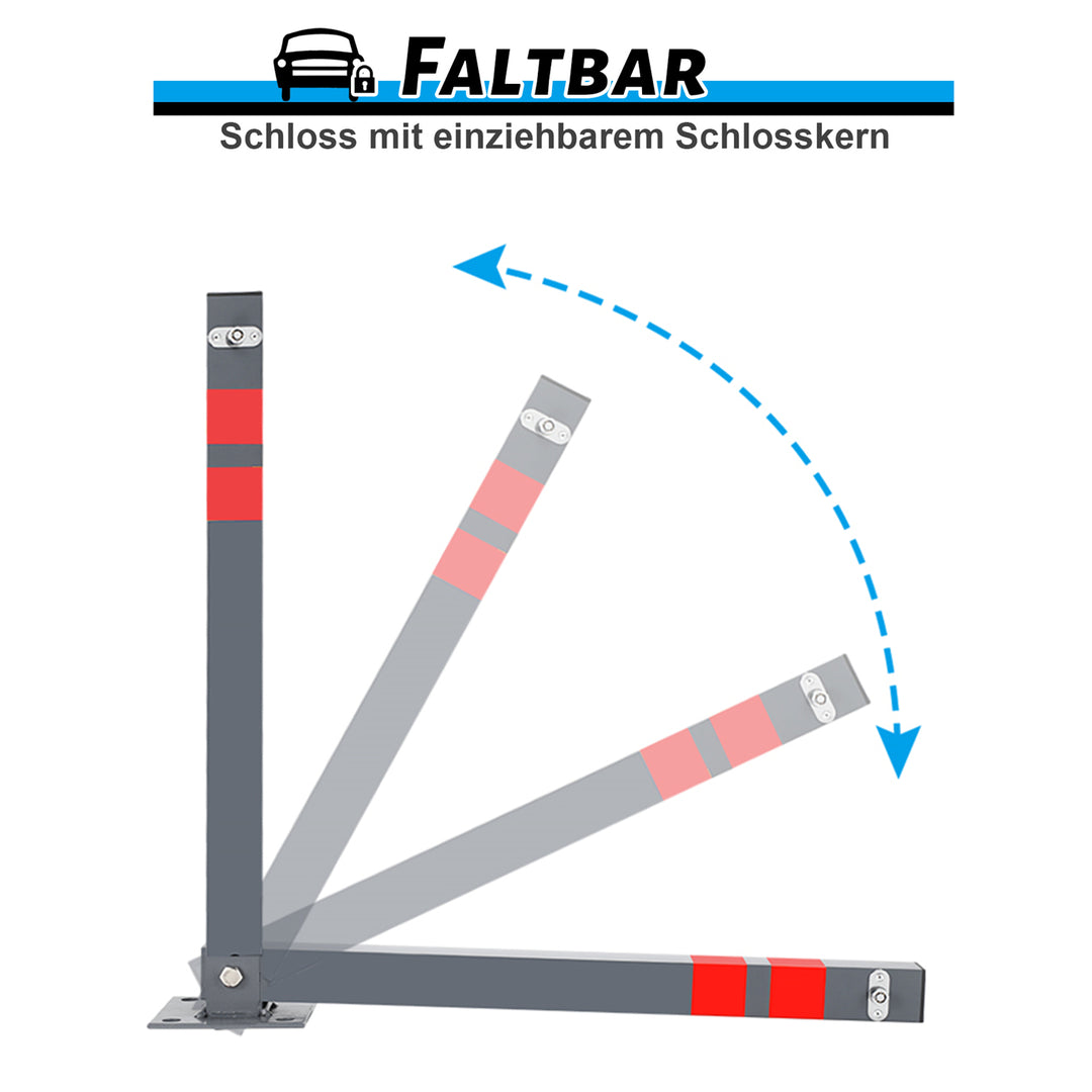 Sonnewelt parking post barrier post with 3 keys