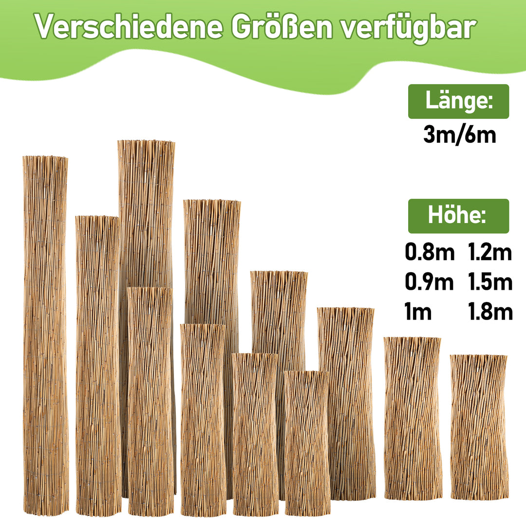 Sonnewelt Schilfrohrmatte Reedmatte Sichtschutz