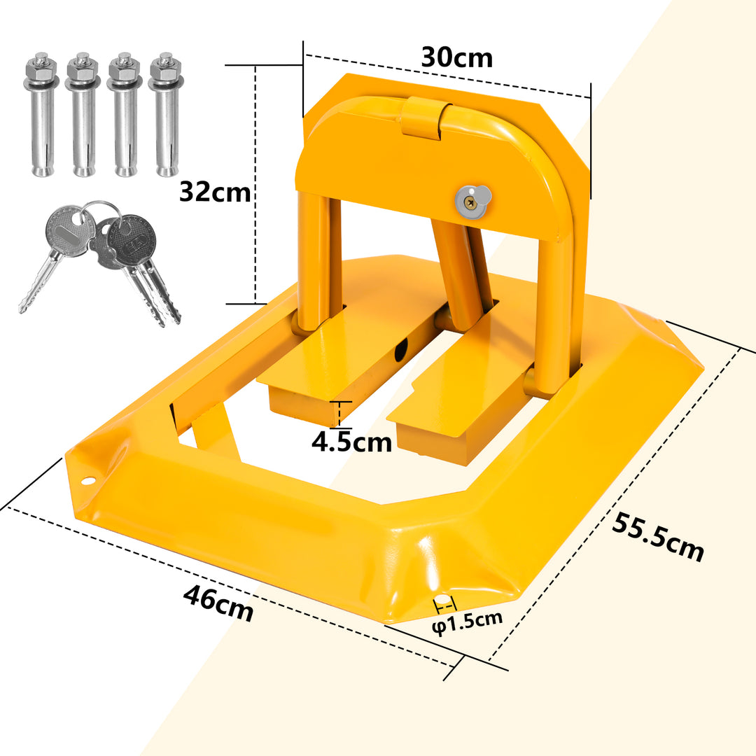 Sonnewelt Foldable Parking Lock with 3 Keys