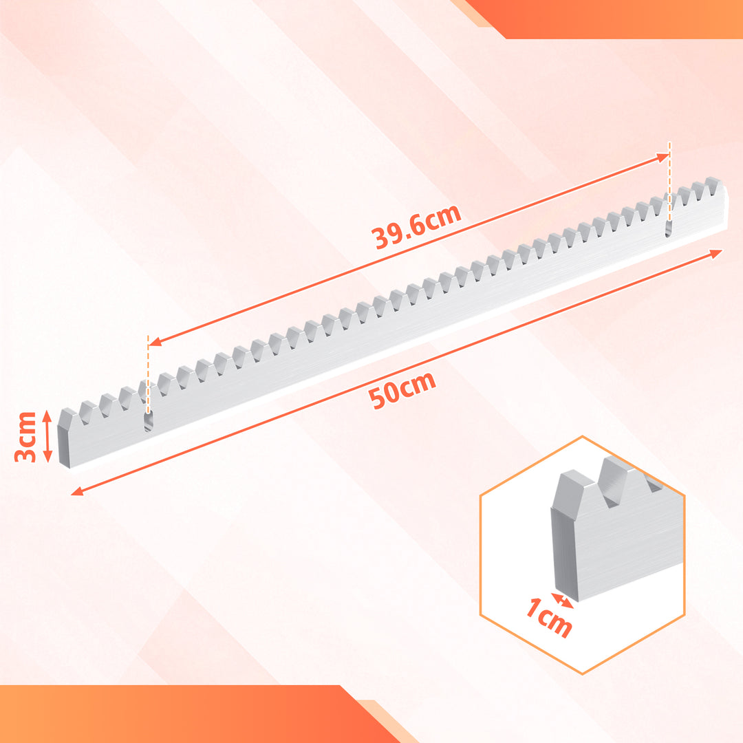 Sonnewelt Zahnstange verzinktem Stahl für Schiebetorantrieb 2m