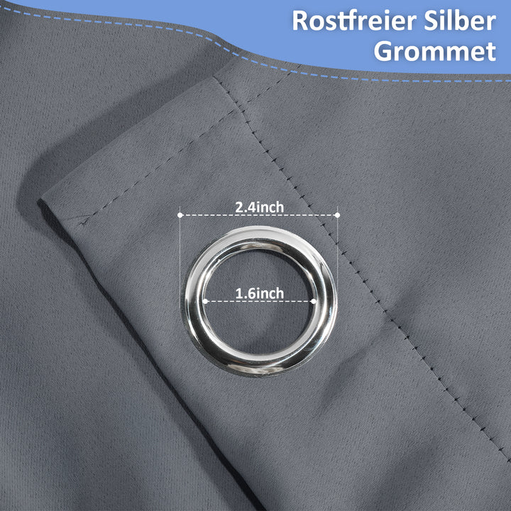 Sonnewelt Outdoor Vorhang Wasserdicht mit Ösen