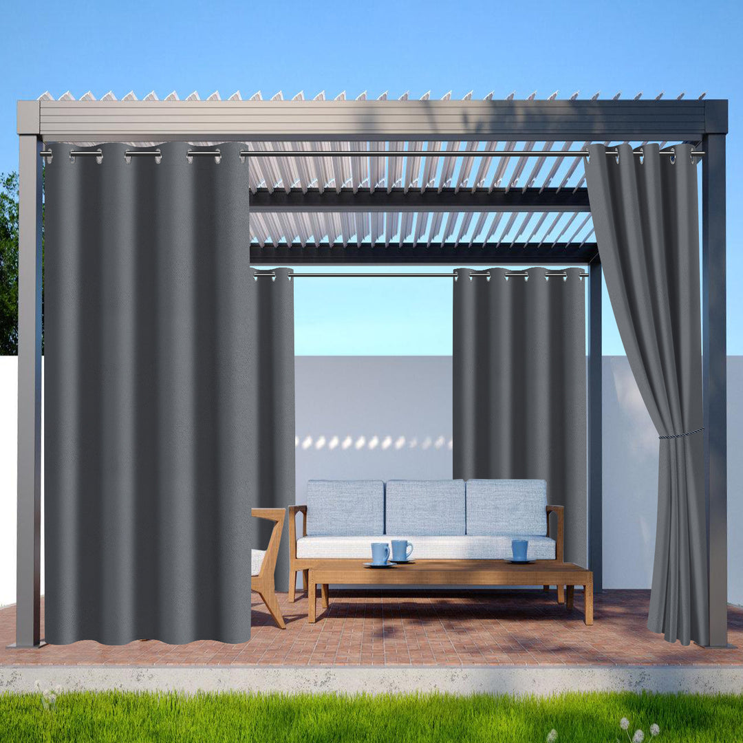 Sonnewelt Outdoor Vorhang Wasserdicht mit Ösen