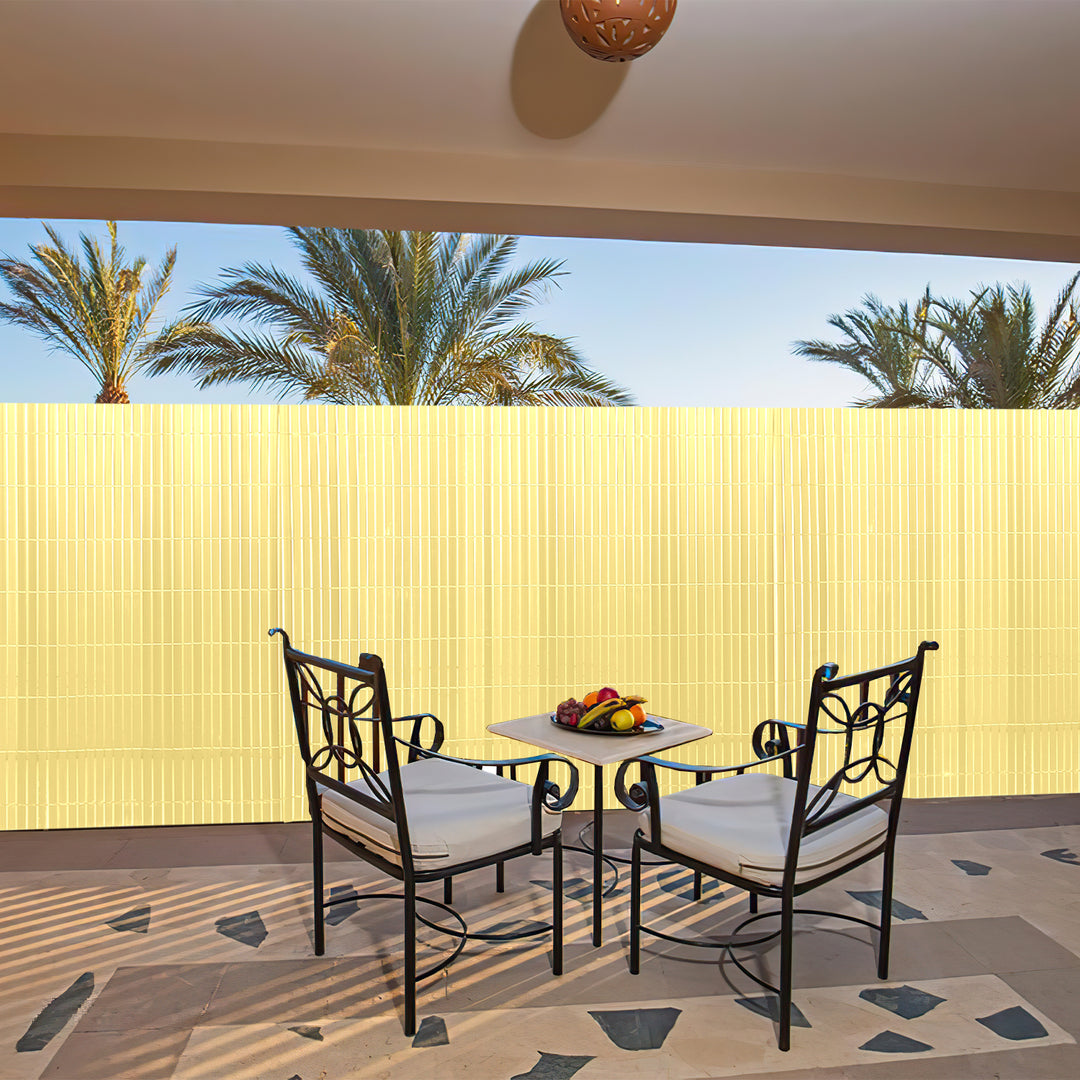 Sonnewelt PVC privacy screen with cable ties W-structure reinforcement