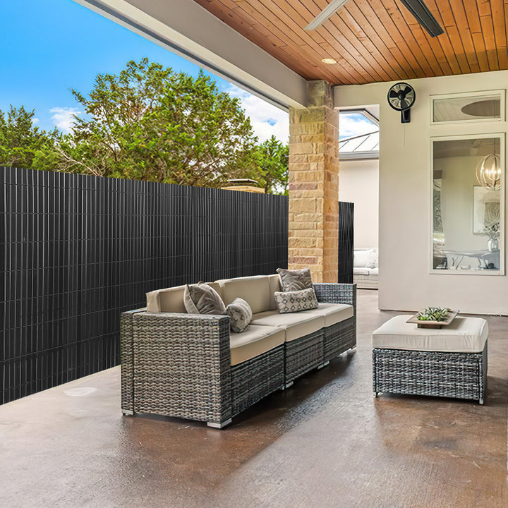 Sonnewelt PVC privacy screen with cable ties W-structure reinforcement