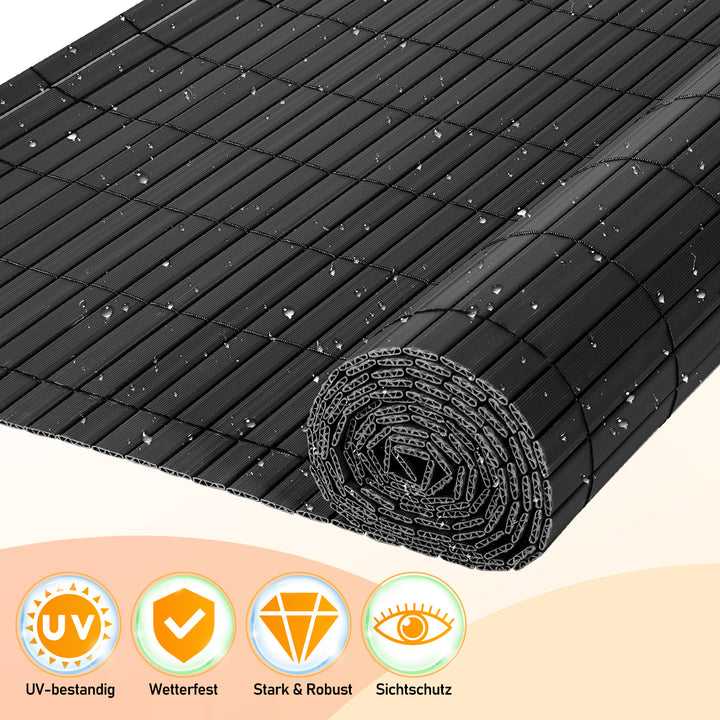 Sonnewelt PVC privacy screen with cable ties W-structure reinforcement