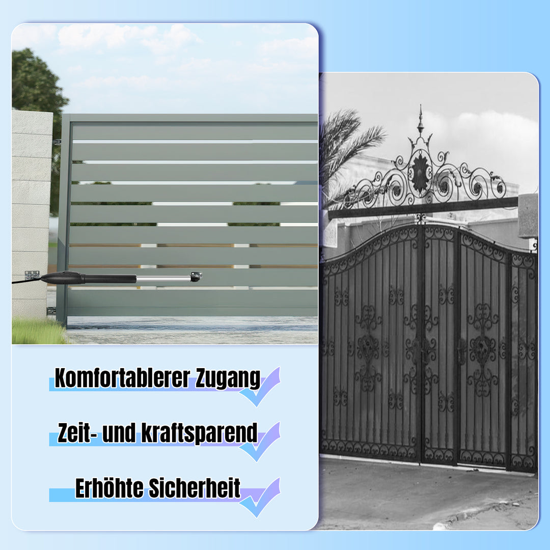 Sonnewelt Automatischer Flügeltorantrieb Doppelflügeltorantrieb 600kg