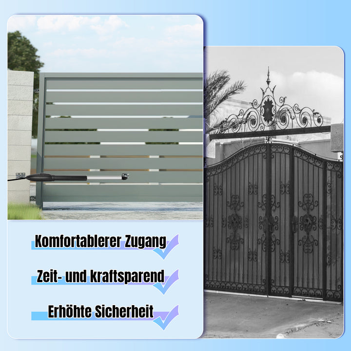 Sonnewelt Automatischer Flügeltorantrieb Doppelflügeltorantrieb 600kg