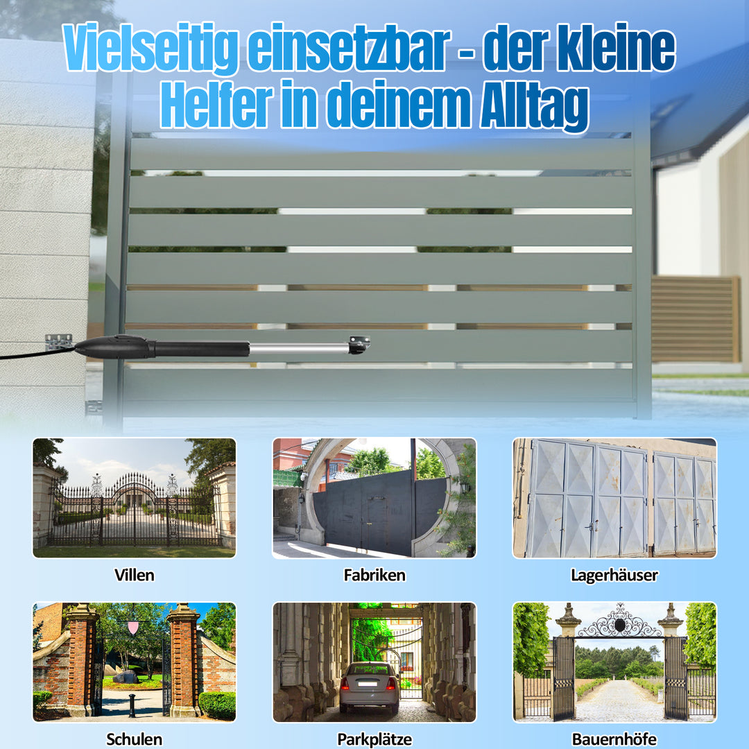 Sonnewelt Automatischer Flügeltorantrieb Doppelflügeltorantrieb 600kg