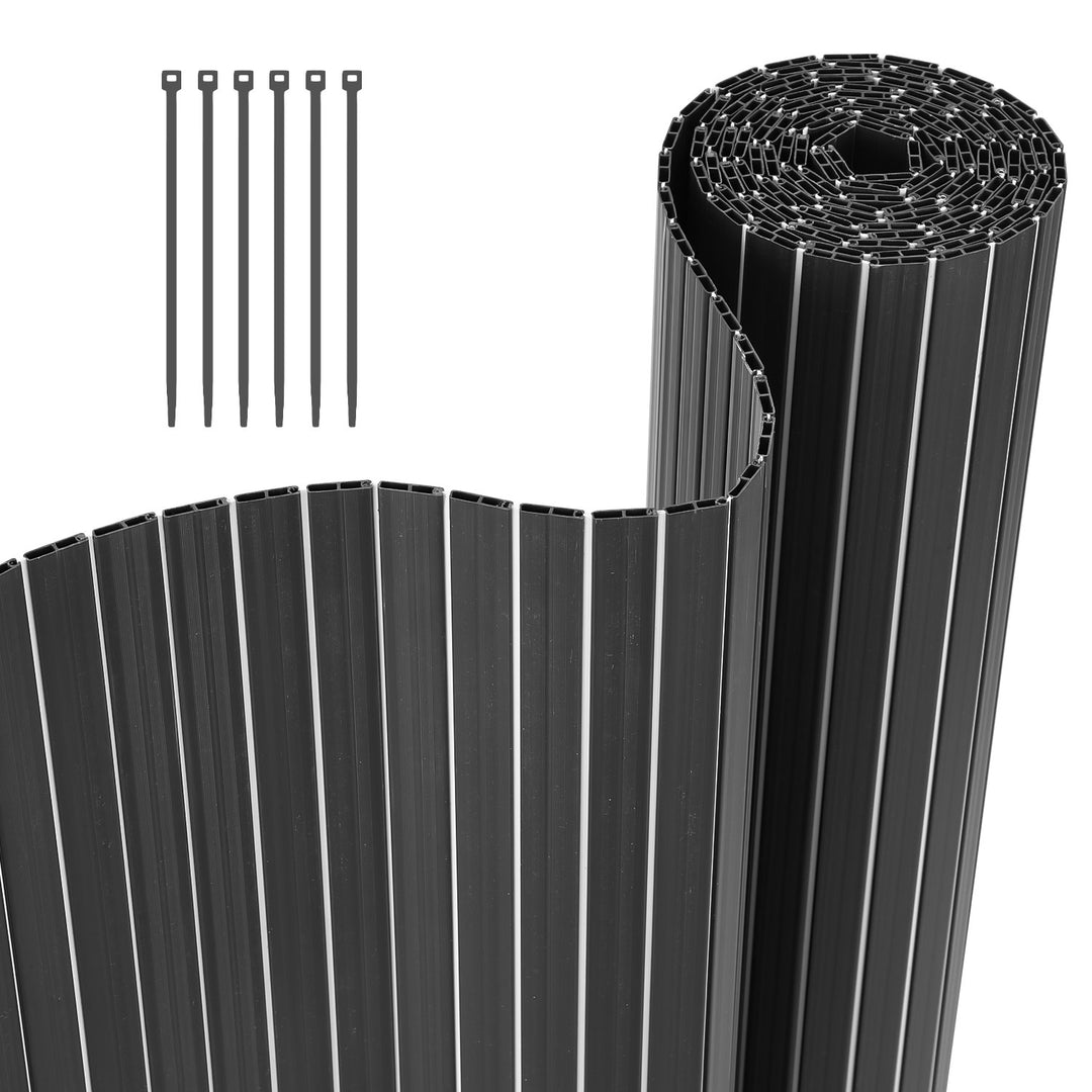 Sonnewelt PVC Sichtschutzmatte Balkon Sichtschutz Doppelte Verstärkung