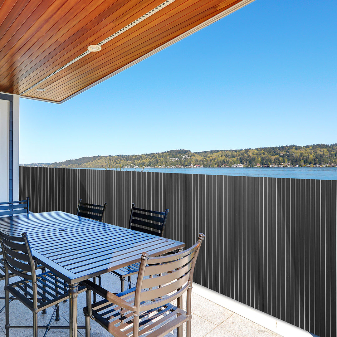 Sonnewelt PVC Sichtschutzmatte Balkon Sichtschutz Doppelte Verstärkung