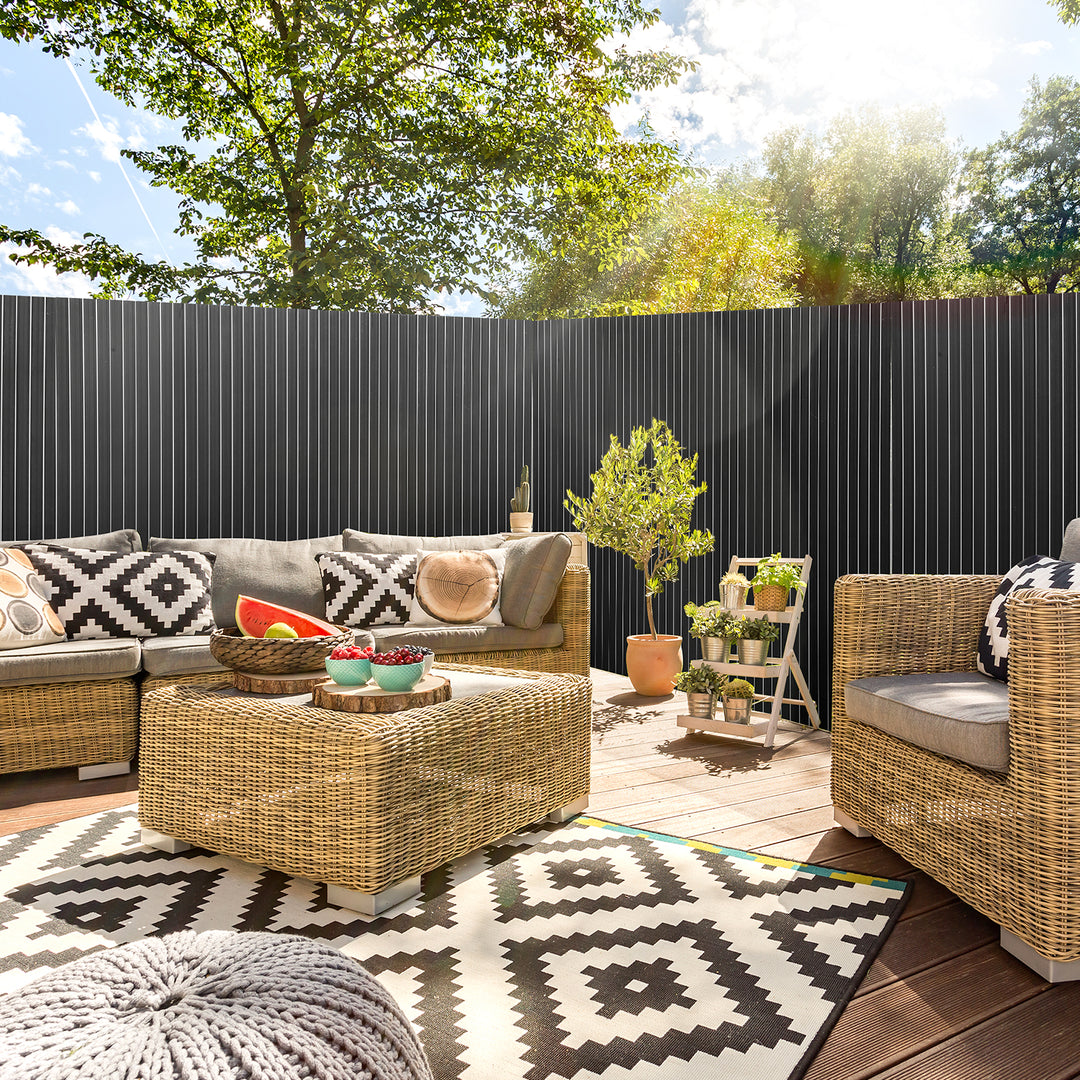Sonnewelt PVC Sichtschutzmatte Balkon Sichtschutz Doppelte Verstärkung