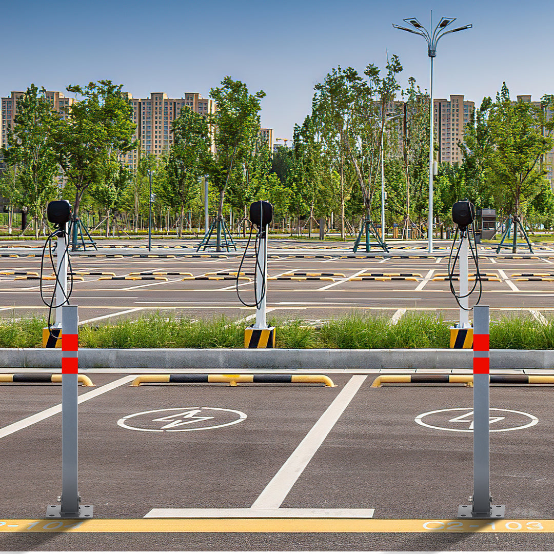 Sonnewelt parking post barrier post with 3 keys