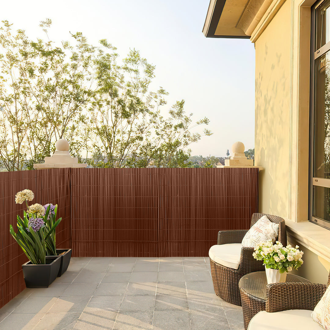 Sonnewelt PVC privacy screen with cable ties W-structure reinforcement