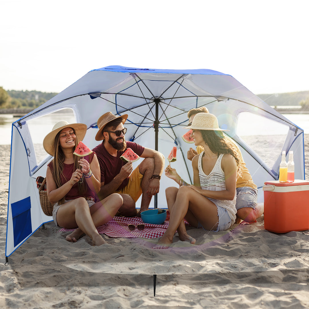 Sonnewelt parasol with side wall 210cm