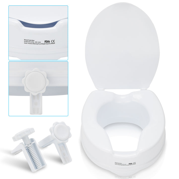 Sonnewelt raised toilet seat 10 cm with lid