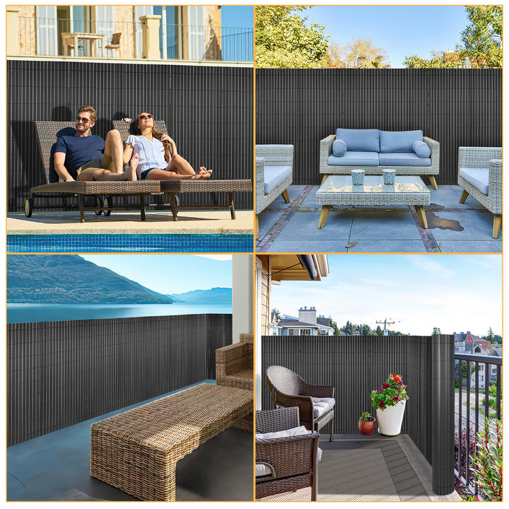 Sonnewelt PVC privacy screen with cable ties W-structure reinforcement