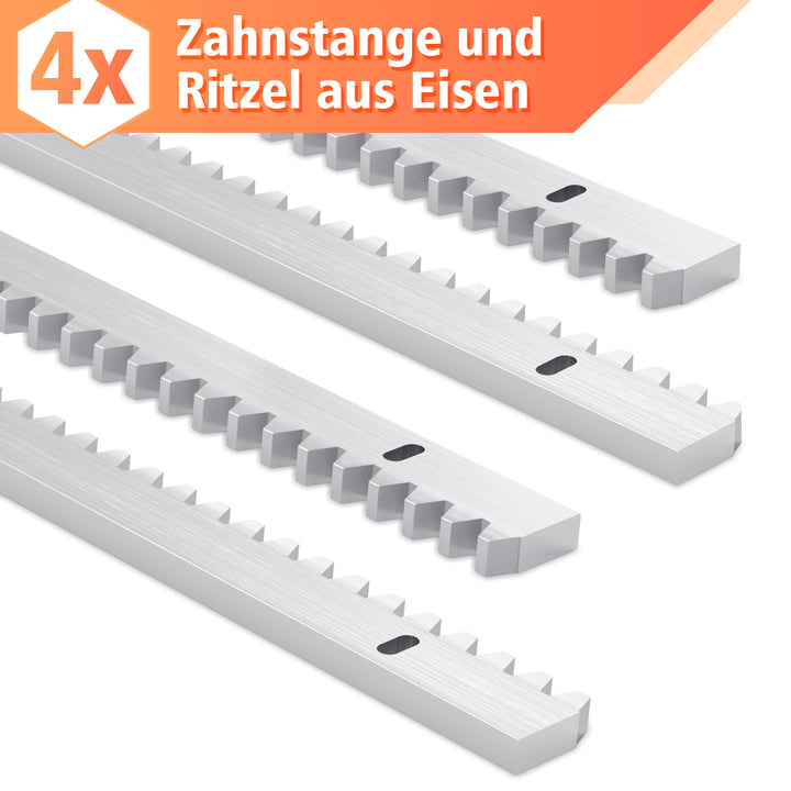 Sonnewelt Zahnstange verzinktem Stahl für Schiebetorantrieb 2m