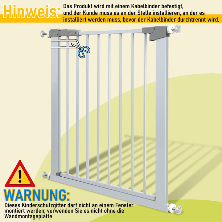 Sonnewelt stair gate children's gate without drilling 76-104cm