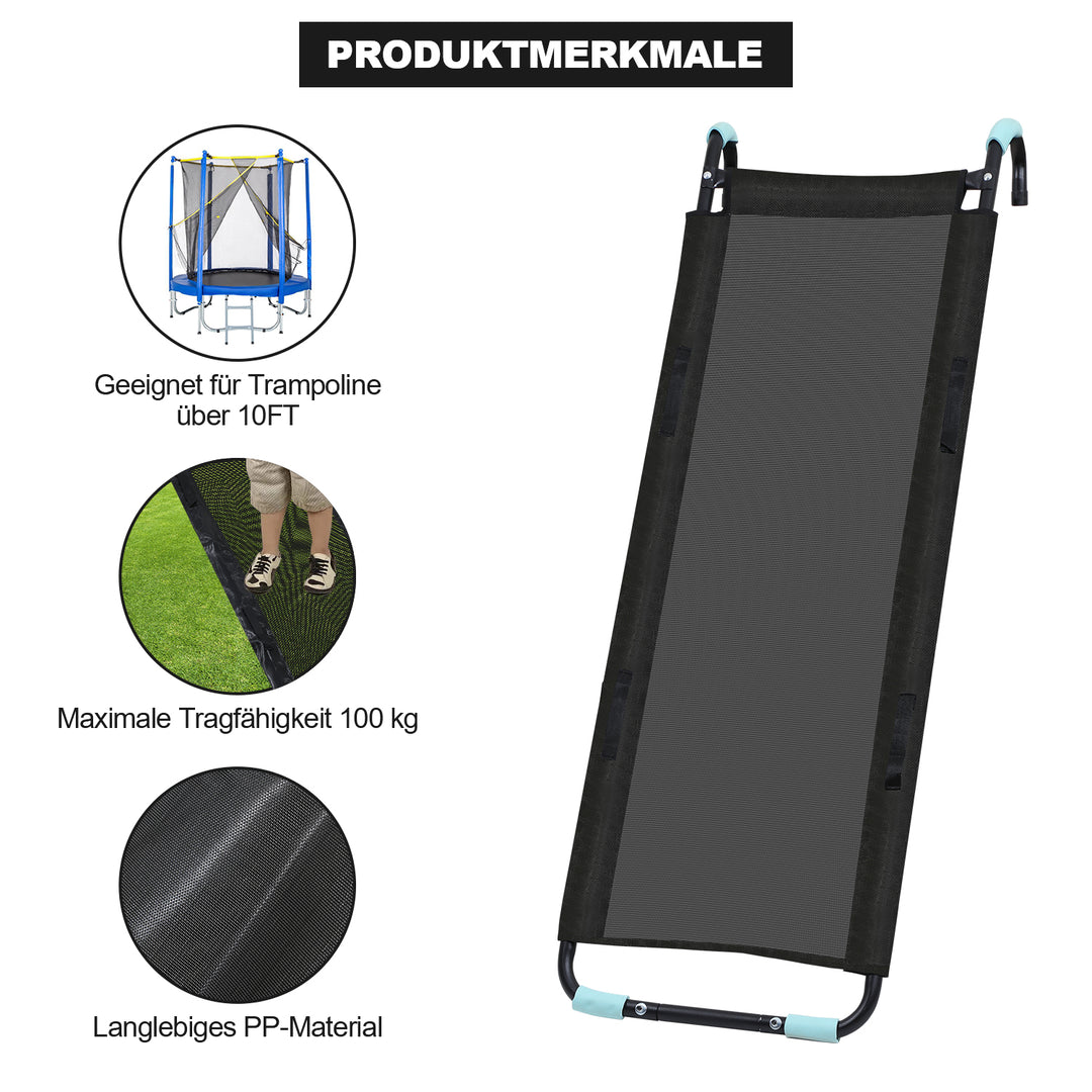 Sonnewelt Trampolin Rutsche 150cm Belastbar 100KG