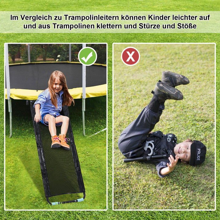 Sonnewelt Trampolin Rutsche 150cm Belastbar 100KG