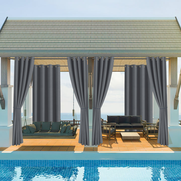 Sonnewelt Outdoor Vorhang Wasserdicht mit Ösen