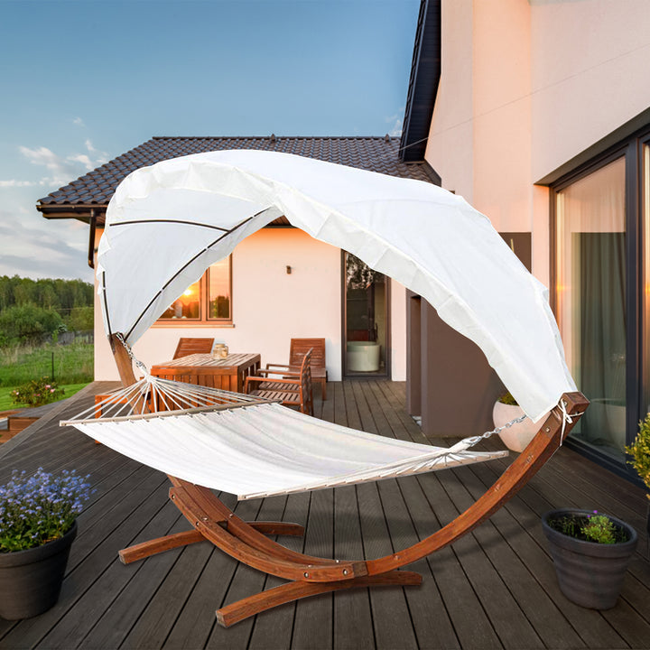 Sonnewelt Hängematte Holz Hammock mit Gestell