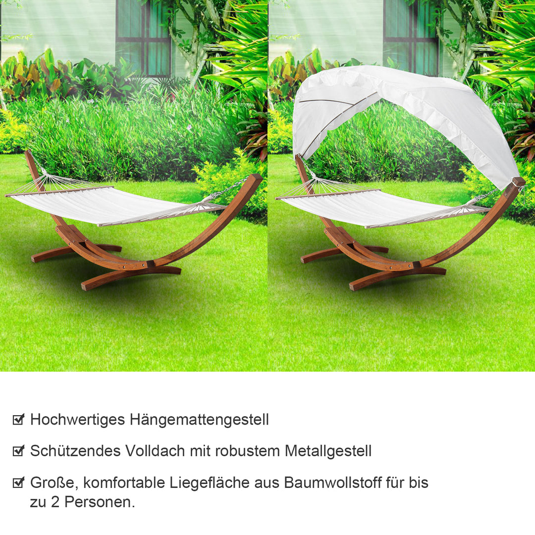 Sonnewelt Hängematte Holz Hammock mit Gestell