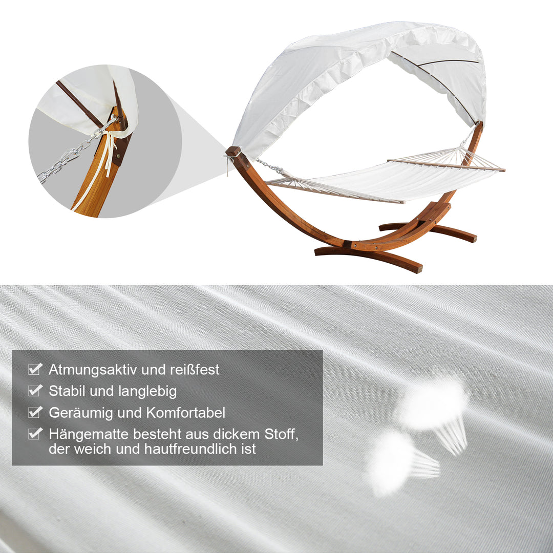 Sonnewelt Hängematte Holz Hammock mit Gestell