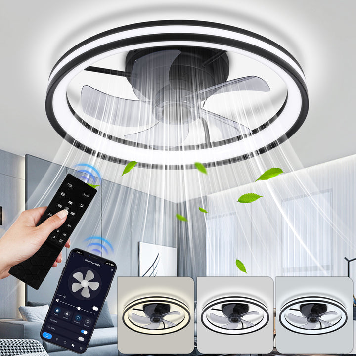 Sonnewelt Deckenventilator Ventilator mit Fernbedienung und Beleuchtung