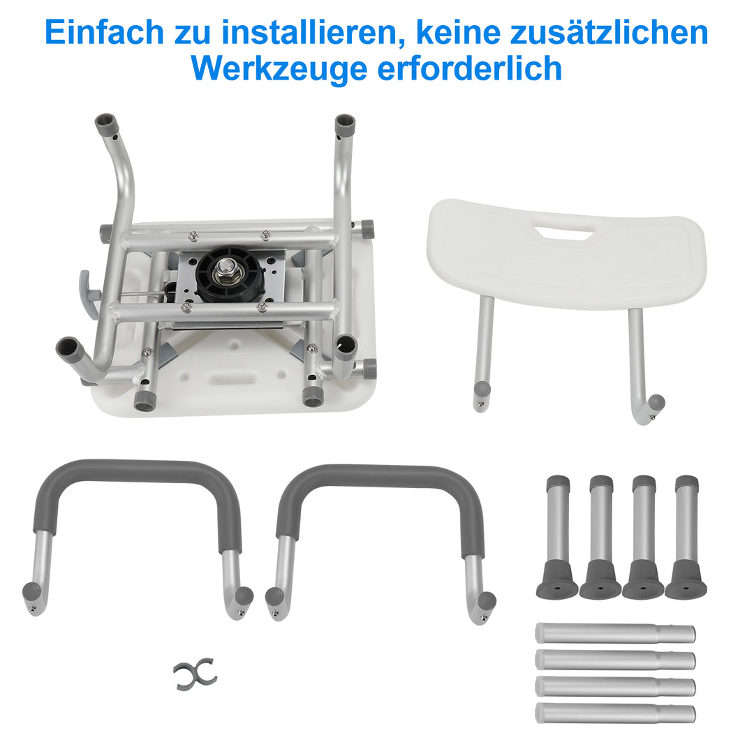 Sonnewelt shower chair shower seat 360° rotating