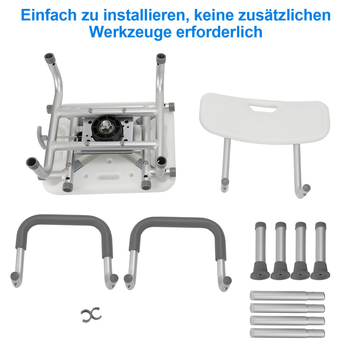 Sonnewelt shower chair shower seat 360° rotating