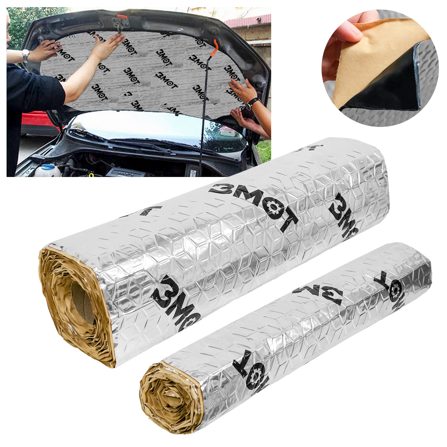 Alubutyl Dämmmatten Auto - 10 Stück Selbstklebend Für Schall- & Wärmedämmung