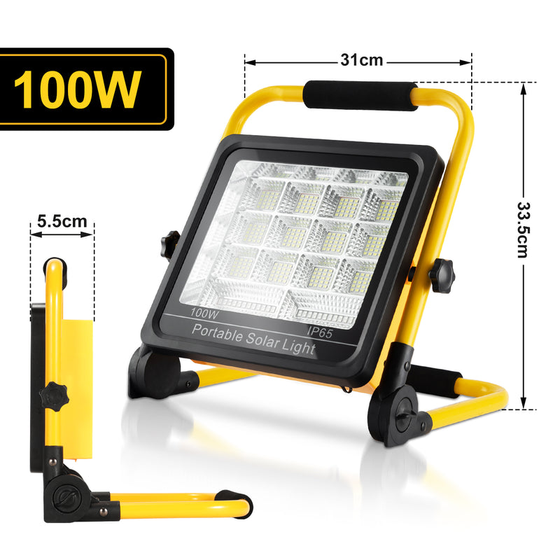 Sonnewelt LED Akku Fluter Baustrahler Solar 50W/100W