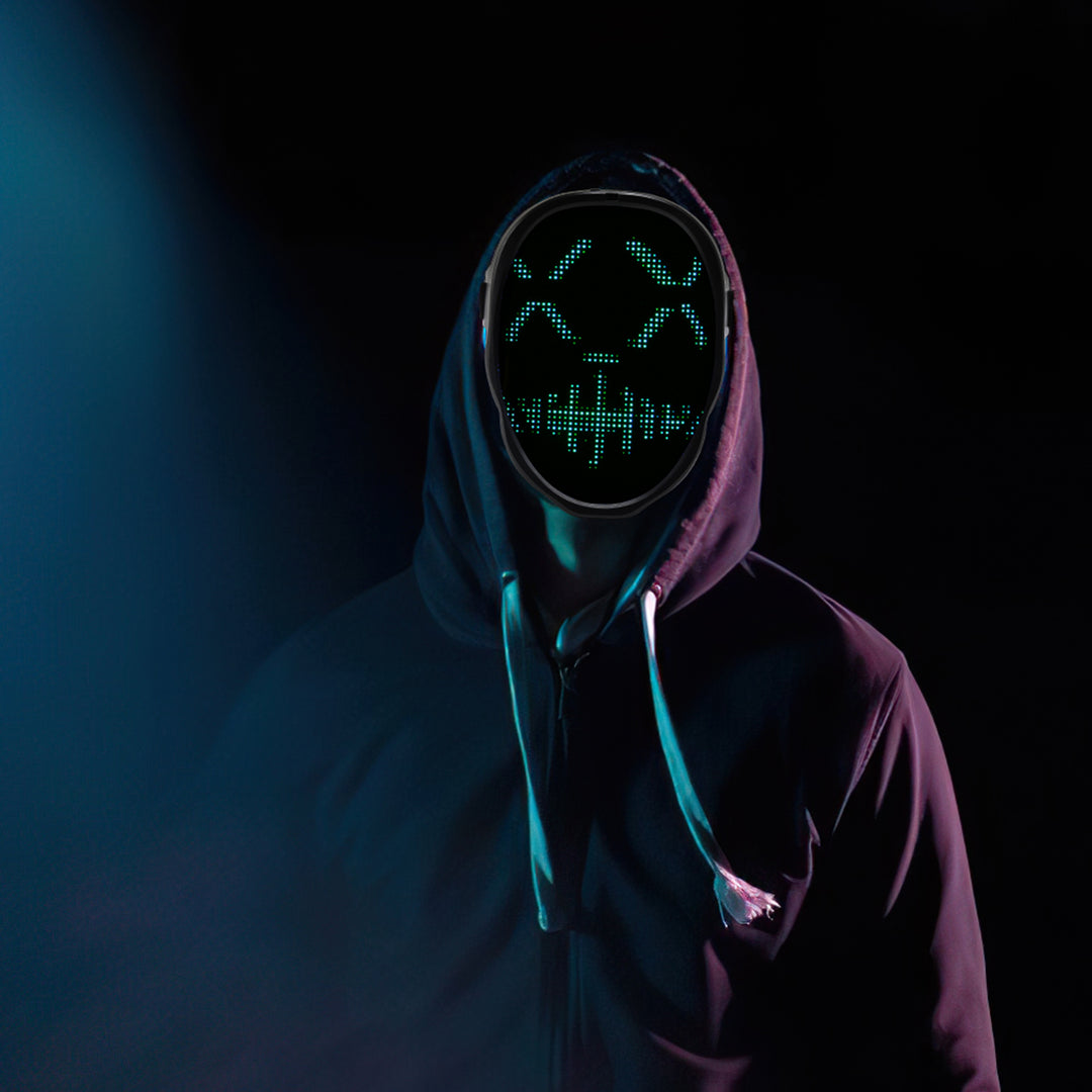 Sonnewelt LED Maske Party Halloween APP-Steuerung