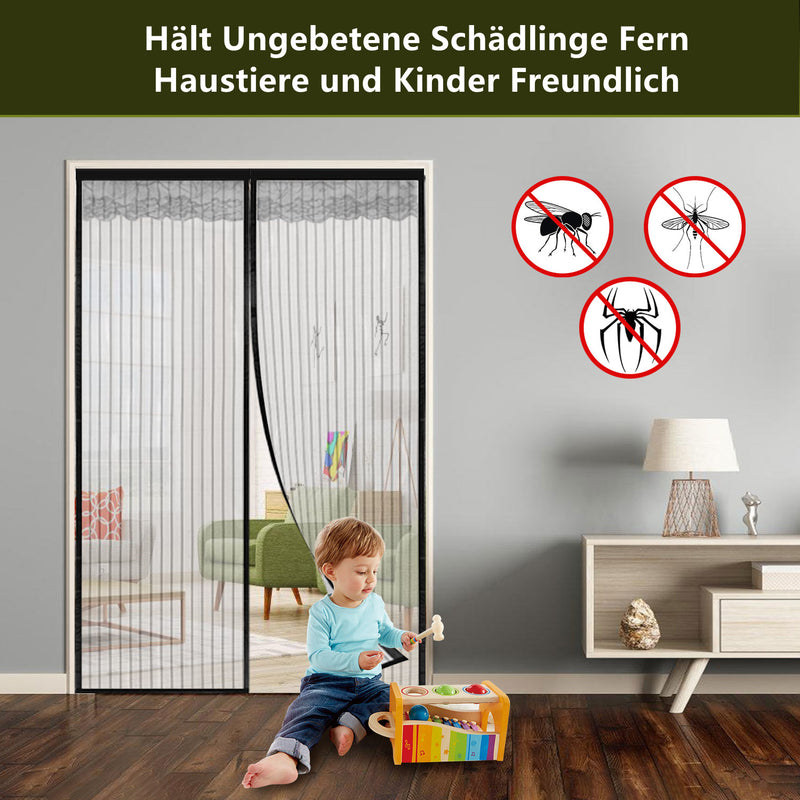 Sonnewelt Magnet Fliegengitter Tür Insektenschutz