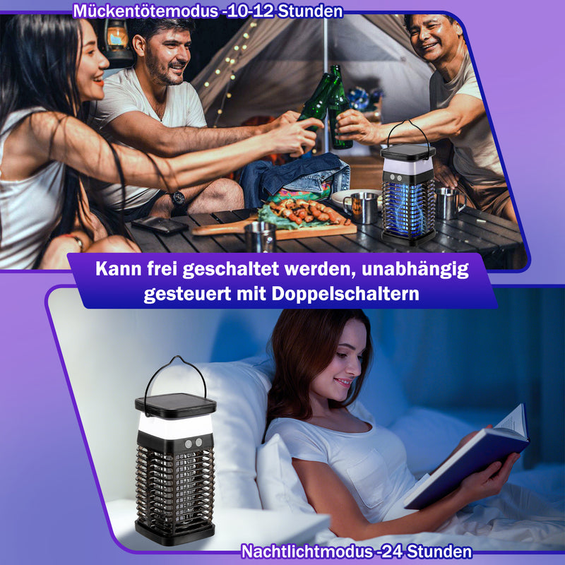 Sonnewelt Solar Mückenabwehr-Lampe UV-Licht Mückenlampe RGB
