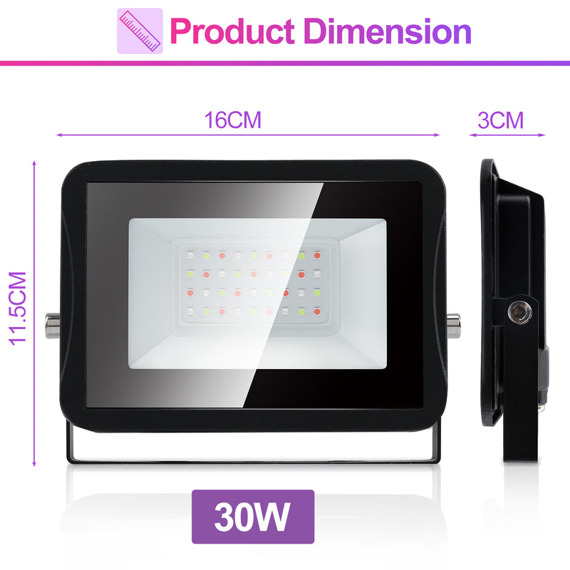 Sonnewelt RGB Strahler Fluter Mit Fernbedienung 20W-50W