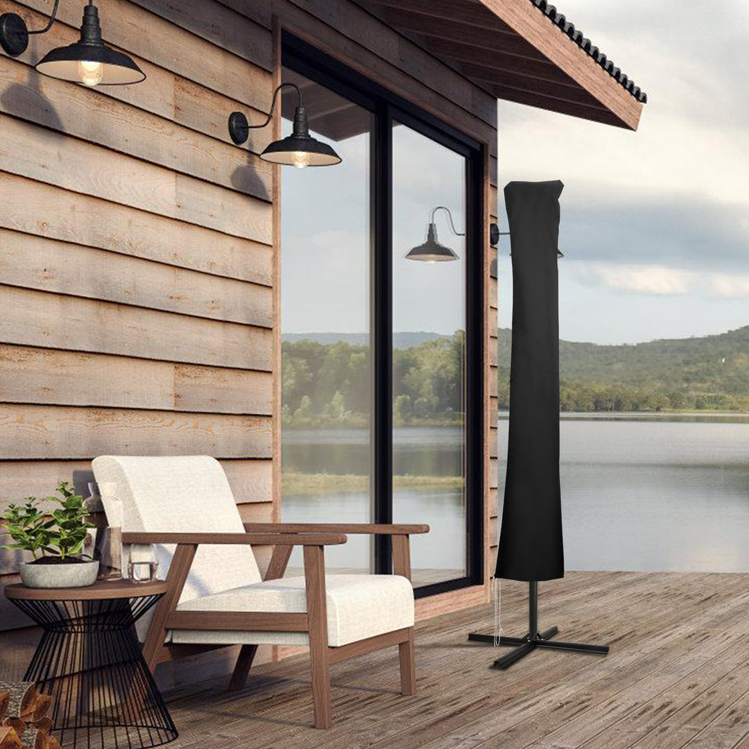 Sonnewelt Sonnenschirm Schutzhülle Abdeckung mit Stab