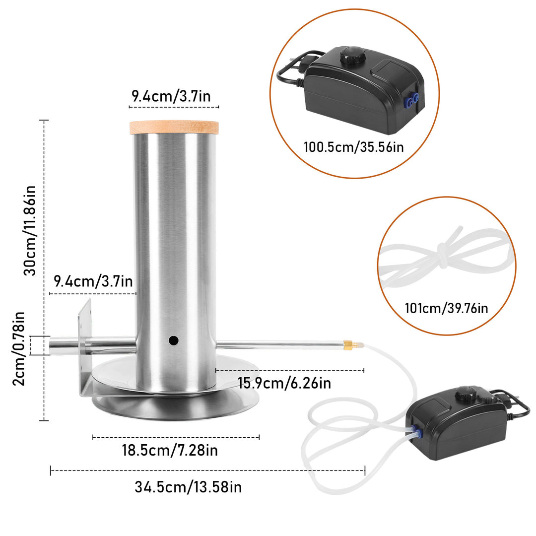 Sonnewelt Rauchgenerator Räucherofen Elektrisch mit Pumpe