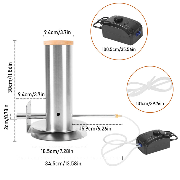 Sonnewelt Rauchgenerator Räucherofen Elektrisch mit Pumpe