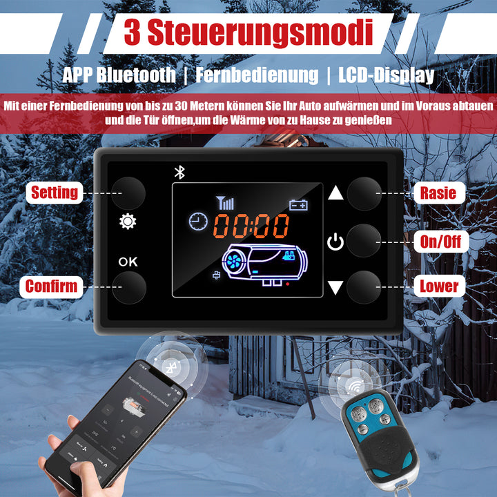 Sonnewelt 8KW 12V Diesel Standheizung LCD Bluetooth APP