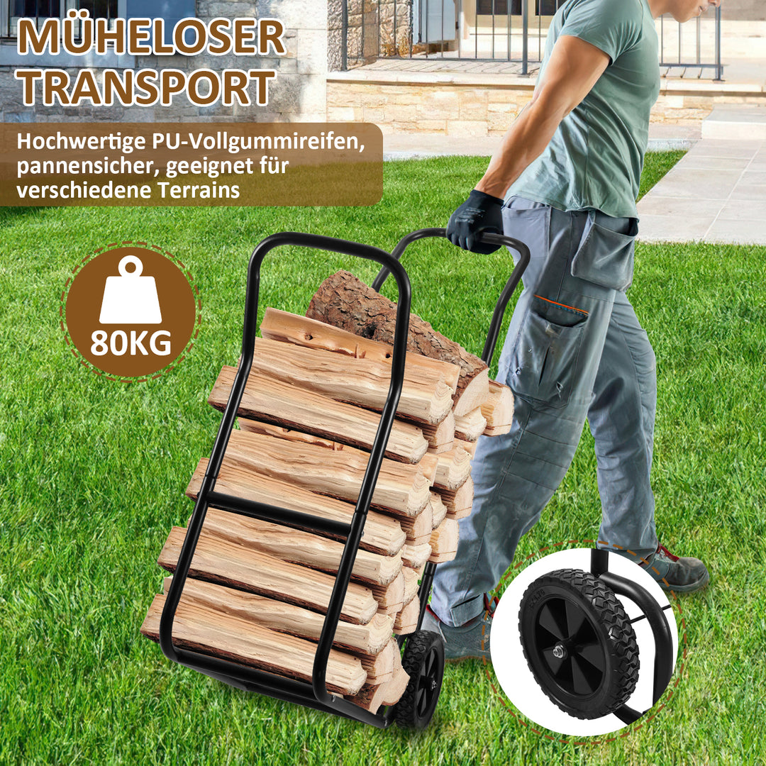 Sonnewelt Kaminholzwagen Holzwagen Brennholzwagen