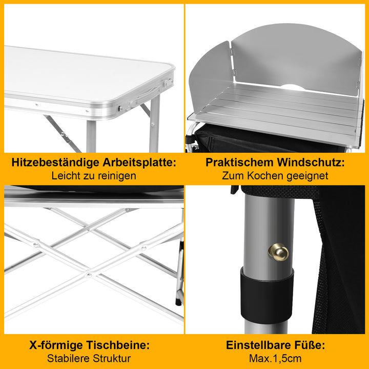 Sonnewelt Campingküche Alu 5 Fächer