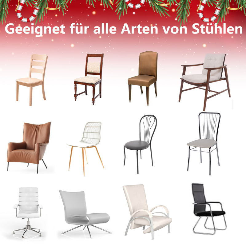 Sonnewelt Weihnachten Stuhlhussen 6er Set
