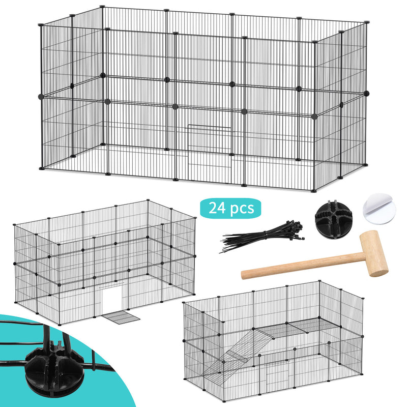 Sonnewelt outdoor enclosure playpen small animals DIY 12/24 pieces 35 x 35 cm