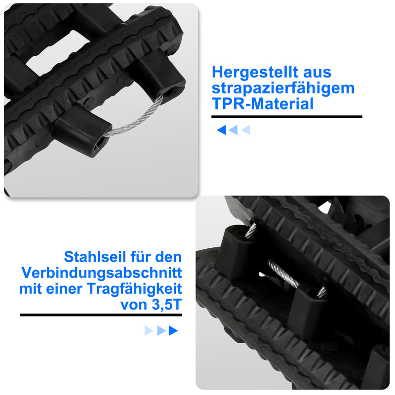 Sonnewelt Auto Anfahrhilfe Traktionshilfe 2er-Set 80cm/100cm