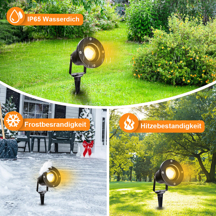 Sonnewelt Gartenleuchte Warmweiß IP65 4W GU10