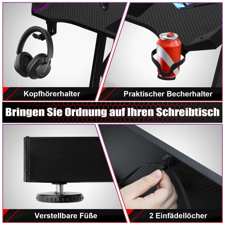 Sonnewelt Gaming Desk Gaming Table 120/140cm