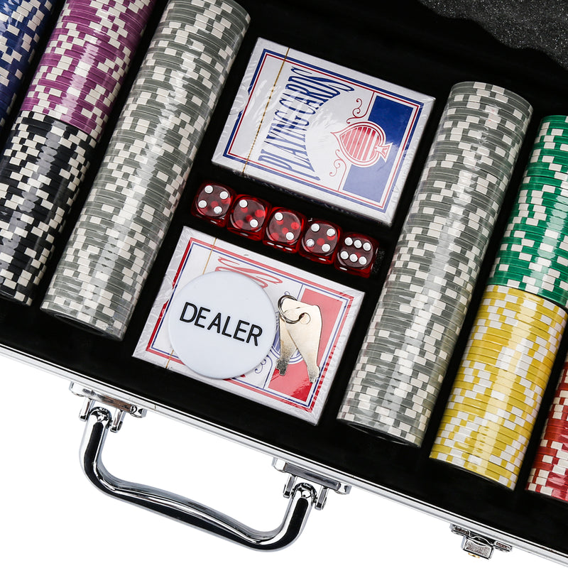 Sonnewelt Pokerset Pokerchips mit Aluminium-Gehäuse