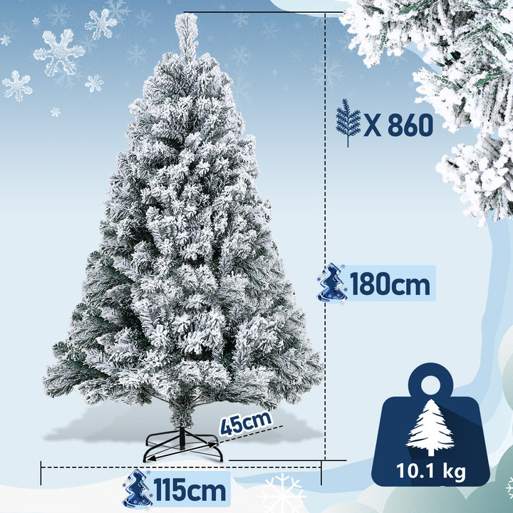Sonnewelt Weihnachtsbaum Künstlich mit Schnee